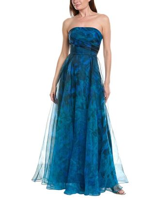 Rene Ruiz Strapless A-Line Subtle Sweetheart Neckline Gown
