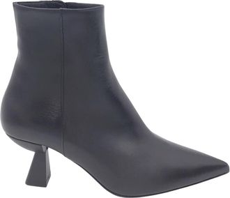 Roberto Festa Milano Enkellaarsje - Dames - Laarzen met Hak - Zwart - 39 EU - Leer - Schoenen