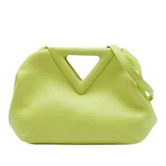 Bottega Veneta Pre-owned Satchel - Dames - Pre-owned - Geel - Maat: ONE Size Leer