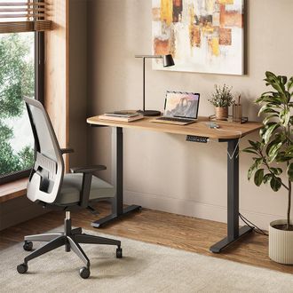 Vicco Escritorio Elevate, Negro/artesano, 120 X 60 Cm 2 Motores, Vicco