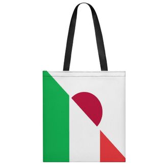 Generic Italy And Japan Flag Womens Tote Casual Shopping Bag Lightweight Shoulder Bags Hobos Handbag for Work Travel Daily 35x40cm