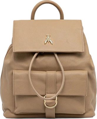 Patrizia Pepe leather backpack - women - Calf Leather - One Size - Neutrals