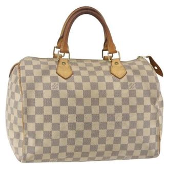 Louis Vuitton Pre-owned Handbags, female, White, Size: ONE SIZE Pre-owned Canvas Handbag