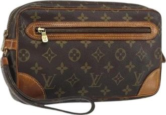 Louis Vuitton Pre-owned Clutches, female, Brown, Size: ONE SIZE Pre-owned Clutch Bag
