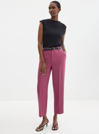 Contemporaine Womens Universal textured crepe dress pant Fit: Semi-slim leg, mid rise