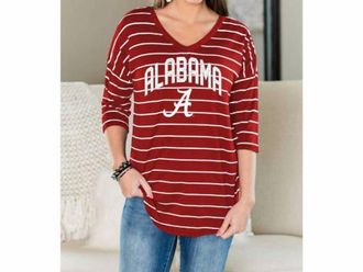 Gameday Couture University Of Alabama Fall In Line Tunic In Red