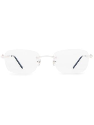 Cartier C D&eacute;cor square glasses - Metallic