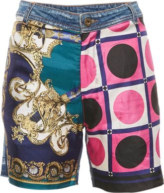 Dolce & Gabbana Shorts con design patchwork - Blu