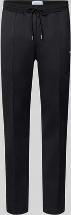 Les Deux Sweatpants mit Logo-Print Modell Ballier in Black, Größe XXL