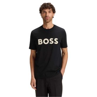 HUGO BOSS Heren Iconisch T-Shirt (Zwart)