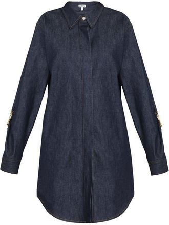 Loewe Denim Chain Shirt Dress