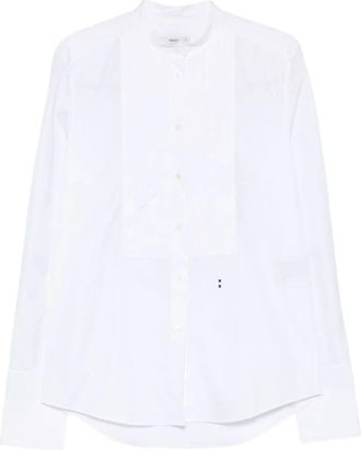 Fendi Overhemden, Dames, Wit, S, Katoen, Overhemd met lange mouwen en knopen
