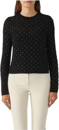 Max Mara Dames, Truien, Zwart, Maat: L