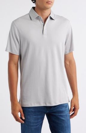 Robert Barakett Georgia Solid Pima Cotton Polo in Chalk at Nordstrom Rack, Size X-Large