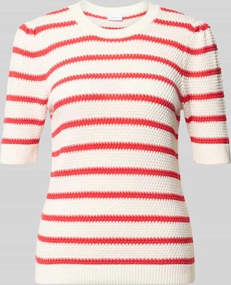 Vila Strickshirt mit Rundhalsausschnitt Modell DALO in Rot, Gr&ouml;&szlig;e XL