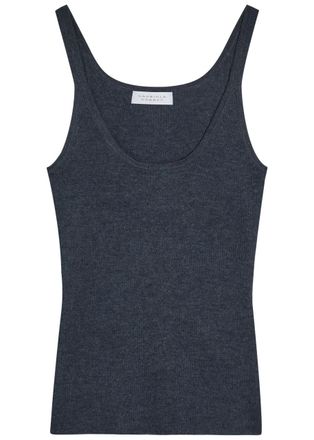 Gabriela Hearst Cinxia Cashmere and Silk-blend Tank - Denim - S (UK8-10 / S)