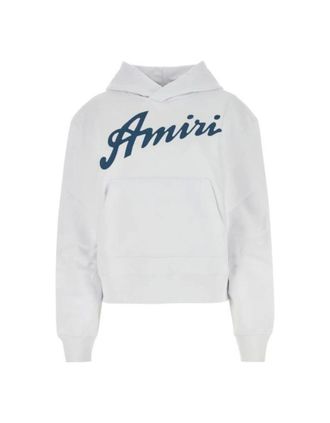 Amiri Womens Amiri California Hawaiian Design White Hoodie - Size: 10/8