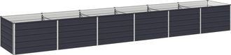 vidaXL Cama De Jard&iacute;n Elevada Gris Antracita 480 X 80 X 55 Cm Vidaxl