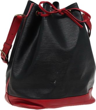 Louis Vuitton Bicolor Noe Handbag Epi Leather Black Leather Bag (Pre-Owned)
