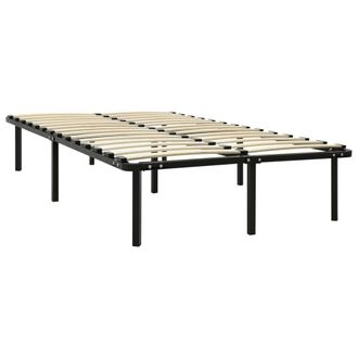 Berkfield Home Bed Frame Black Metal 120x200 cm | Size: Small Double