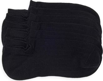 Nordstrom 3-Pack Rib No-Show Socks in Black at Nordstrom