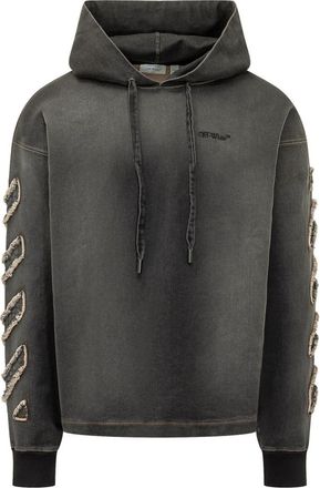 Off-white Dark Grey Hood Sweatshirt