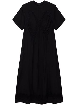 Stella McCartney Maxi-jurk met kanten detail - Zwart