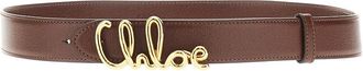 Chlo&eacute; Chlo&eacute; Iconic grained leather belt Woman S