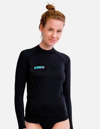 Jobe Womens Jobe Womens Rash Guard Long Sleeve Rash Vest - Black - Size: 18/16