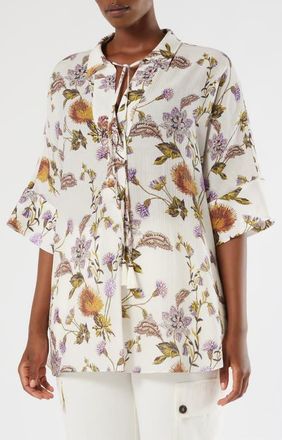 Marina Rinaldi Mrs. Senior Crepe Shirt in White at Nordstrom, Size 22W