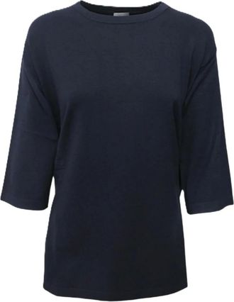 Max Mara Tops, Dames, Blauw, S, Polyester, Stiria Sweater