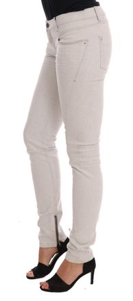 Costume National Womens White Cotton Stretch Slim Jeans Clothing