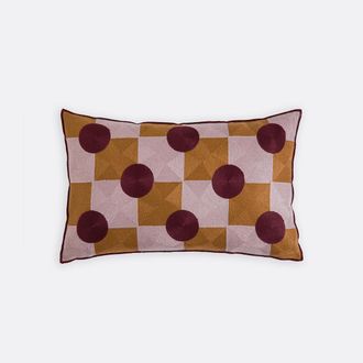 La Redoute Interieurs Rechthoekige kussenhoes 50x30cm, linnen en geborduurd katoen, TOUMA