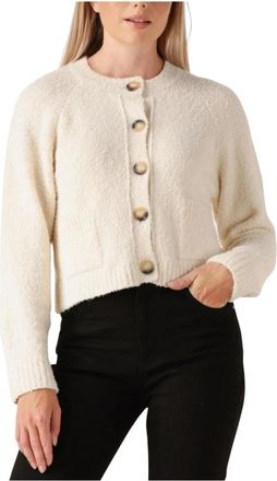 Vanessa Bruno Ecru Vest Fantine voor herfst/winter - Dames - Vesten - Wit - XS - Wol - Truien & Vesten