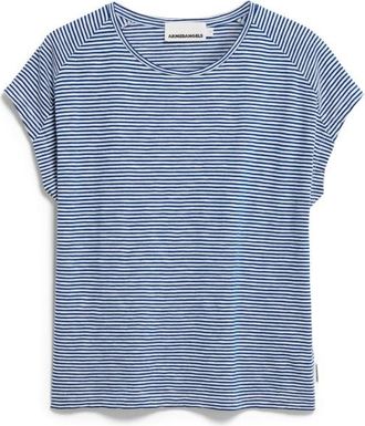 Armedangels Ofeliaa Lovely Stripes T-Shirt f&uuml;r Damen | grau