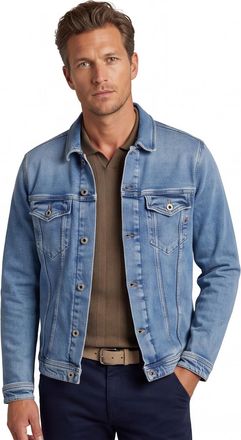 Replay Blauw Replay jack spijker stof met knopen
