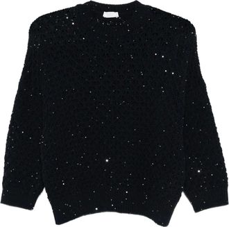 PESERICO Maglione con paillettes - Blu