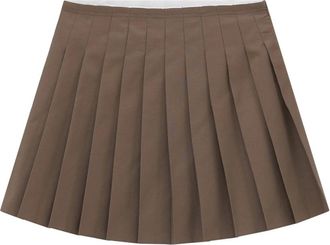 Maison Margiela Pliss&eacute; Minirok - Dames - Korte rokken - Bruin - S - Rokken
