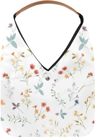 Generic Floral Reusable Lightweight Grocery Bags - Foldable Into Compact Pouch, Washable & Sturdy, Multipurpose for Shopping and Travel