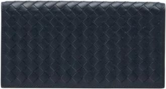 Bottega Veneta Pre-owned Wallets, female, Blue, Size: ONE SIZE Pre-owned Leather Wallet