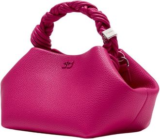 Ganni Womens Bou Top Handle Bag Pink Synthetic