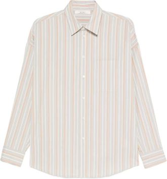 6397 Camicia a righe a maniche lunghe - Grigio