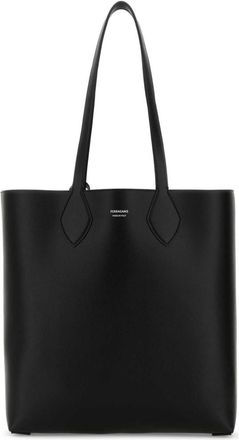 Ferragamo Black Logo Tote