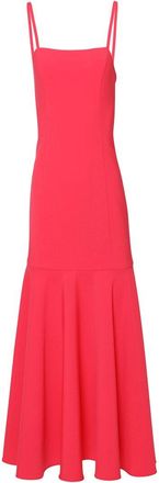 Carolina Herrera Spaghetti Strap A-Line Midi Dress