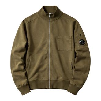 C.P. Company Sweatshirt met volledige ritssluiting - Heren - Vesten met rits - Groen - XL - Katoen - Hoodies & sweatvesten