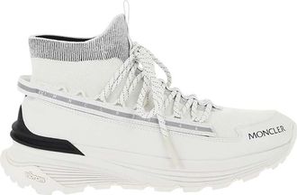 Moncler White Logo Runner Sneakers