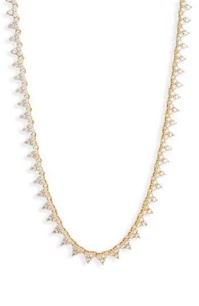 Electric Picks Sage Cubic Zirconia Tennis Necklace in Gold at Nordstrom Rack