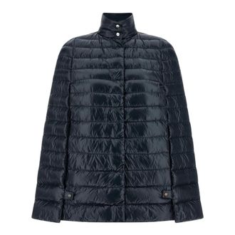Herno Cape Down Jacket - female - Herno - Winter Jackets - Blue - M - Jackets