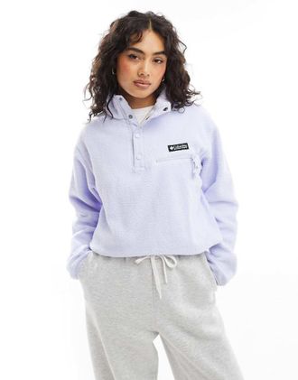 Columbia Helvetia - Pile taglio corto color cumulo di neve - In esclusiva per ASOS-Viola