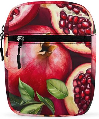 Generic Pomegranates Trendy Crossbody Bag for Men Women Small Satchel Men Sling Adjustable Shoulder Strap Messenger